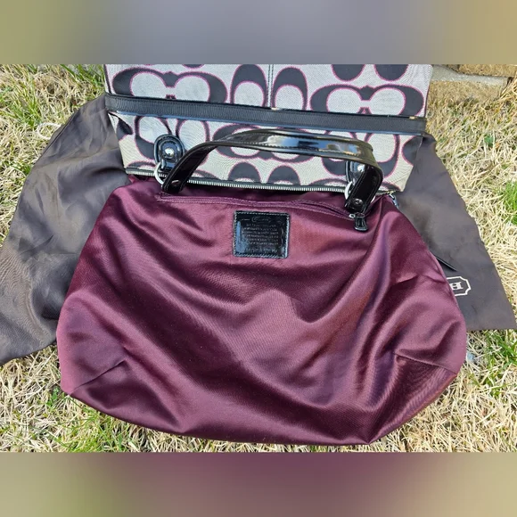 Coach Poppy Metallic Signature Tote Bag. - Picture 11 of 16